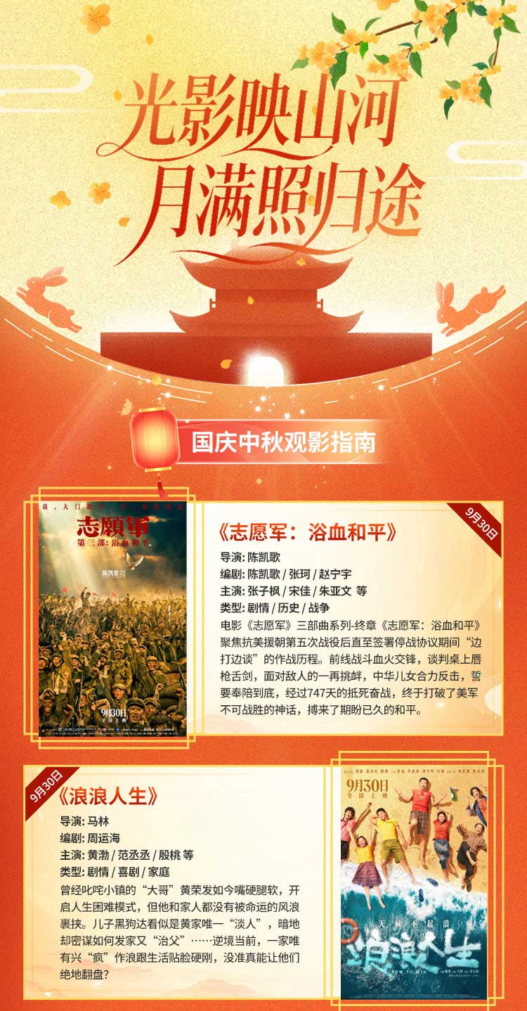 国庆中秋观影指南